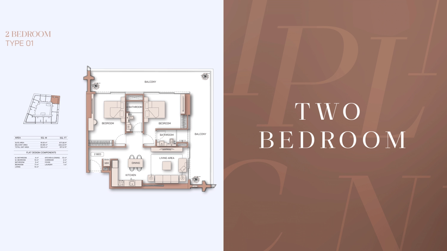  2 BR - Type A