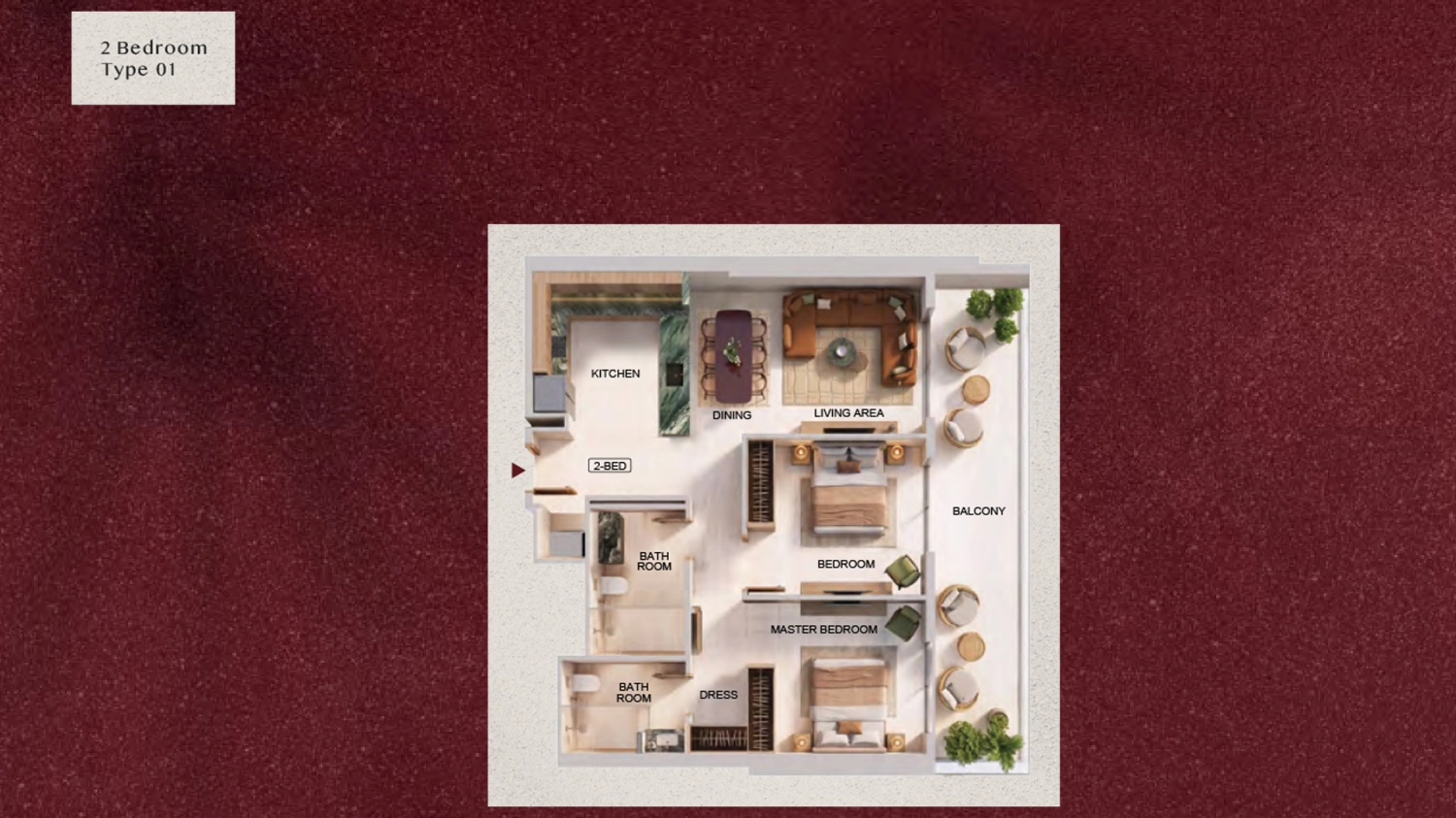  2 BR - Type A