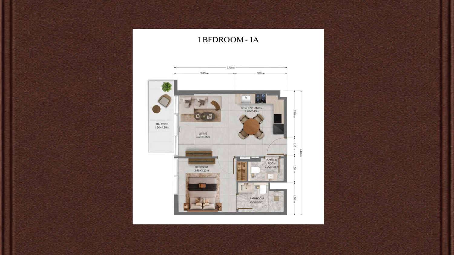  1 BR - Type A