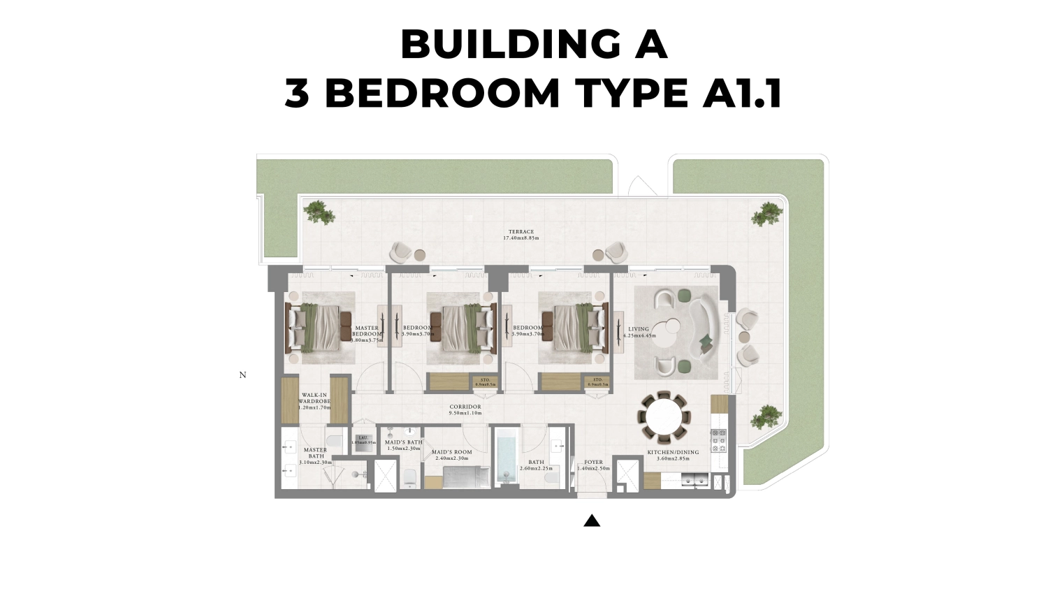  3 BR - Type A