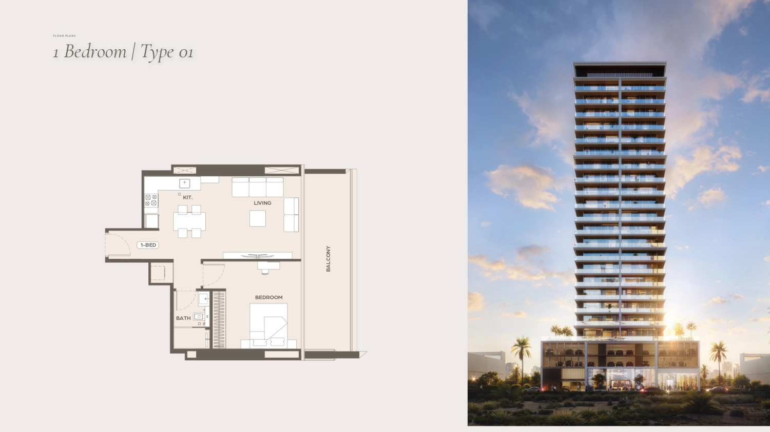  1 BR - Type A