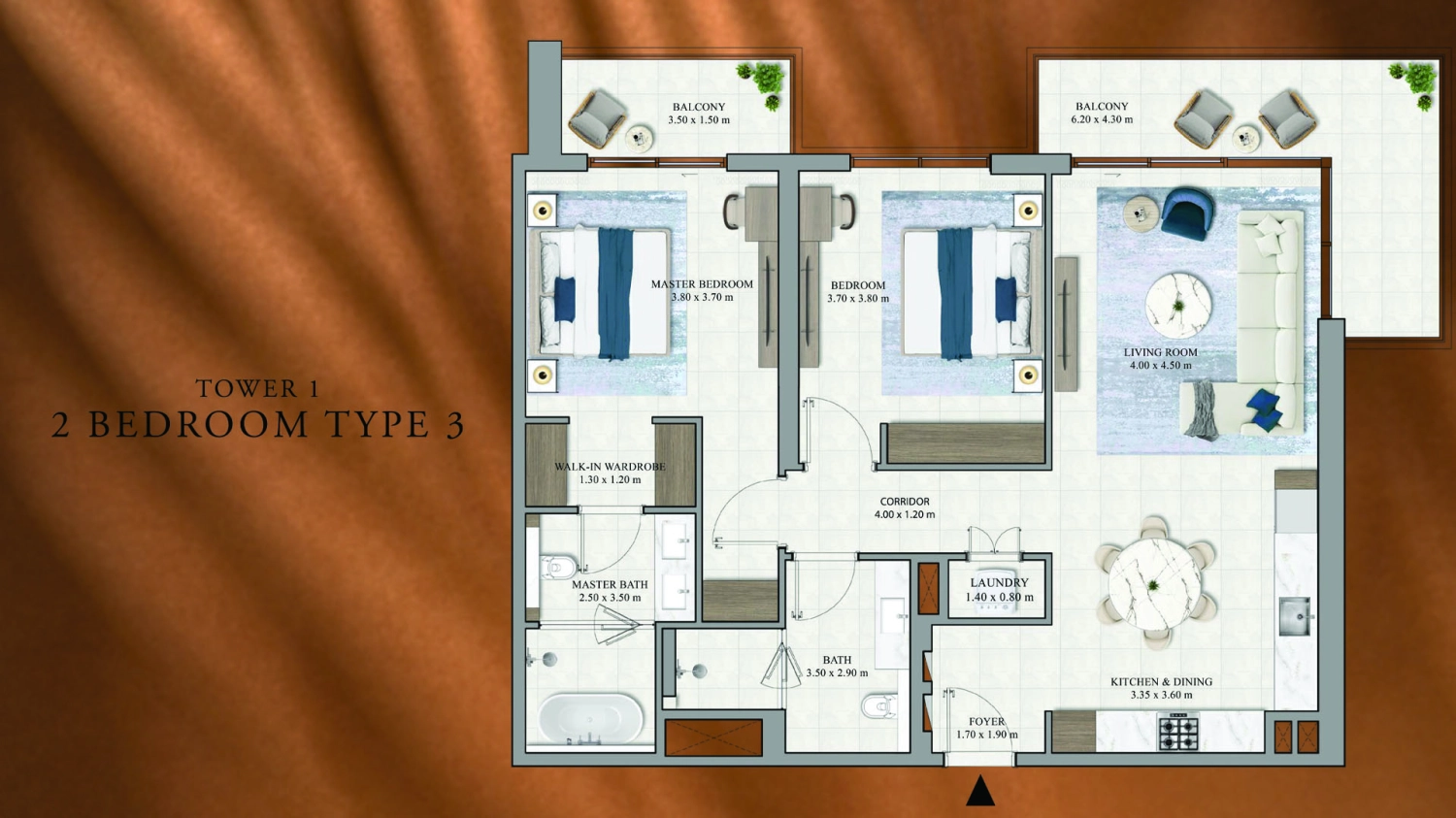  2 BR Type C Tower 1